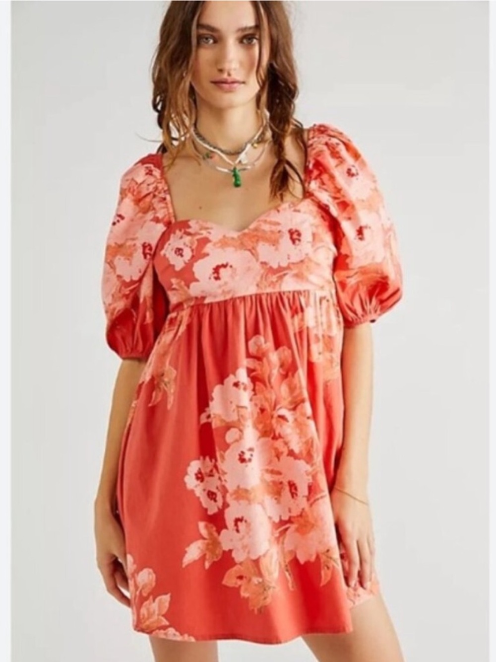 Free People Poppy Puff Sleeve Babydoll Dress. Size: Small